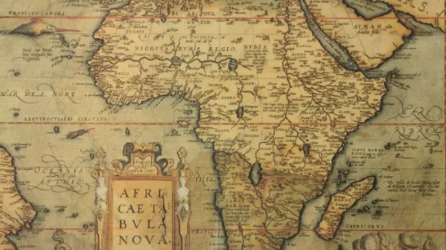 antique map of Africa